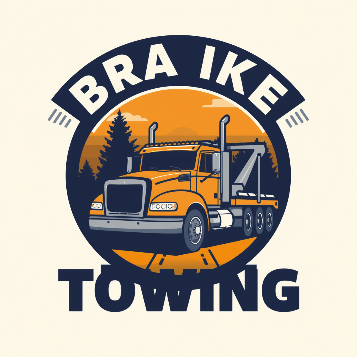 Bra Ike Towing Logo